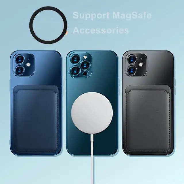 Alt view image 6 of 6 - Universal Metal Ring Sticker for Magnetic Charger Compatible with iPhone/Samsung/Android All Cellphones, Magnetic Mount/Phone Holder Conversion Accessories, 3Pcs, Black