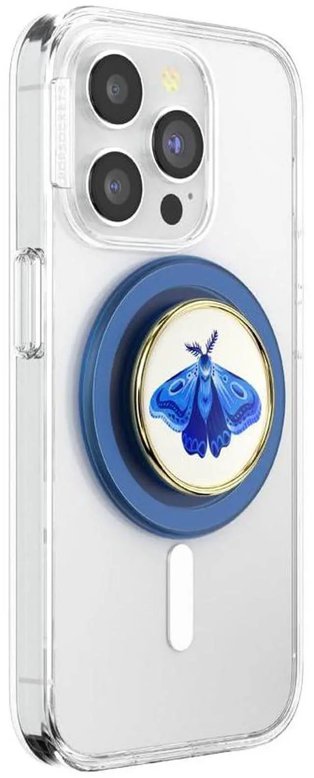 Alt view image 2 of 7 - Phone Grip for MagSafe, Magnetic Holder, Phone Stand, Blue - Enamel Gossamer