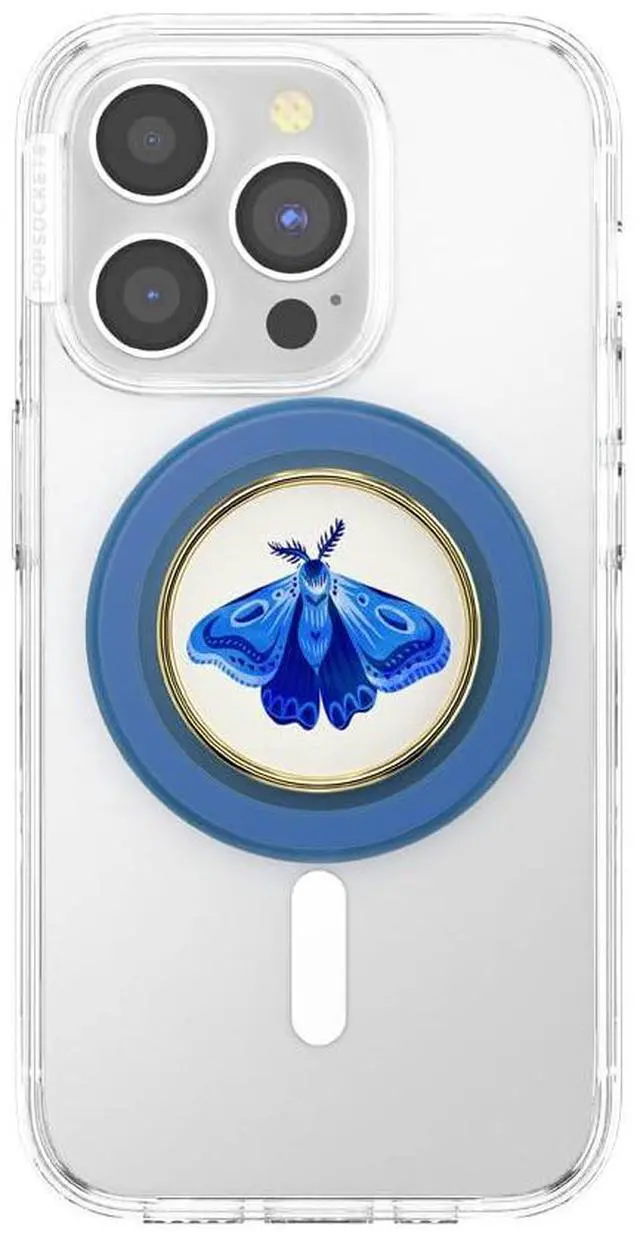 Alt view image 3 of 7 - Phone Grip for MagSafe, Magnetic Holder, Phone Stand, Blue - Enamel Gossamer