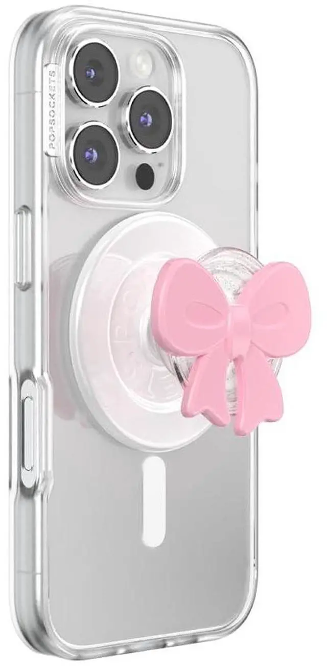 Main image of Phone Grip for MagSafe, Magnetic Holder, Phone Stand, Bow - Bowtique Blush