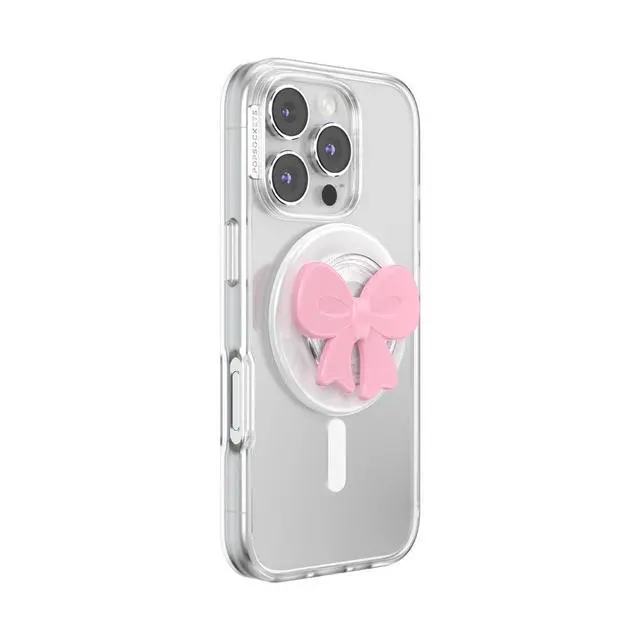 Alt view image 2 of 7 - Phone Grip for MagSafe, Magnetic Holder, Phone Stand, Bow - Bowtique Blush