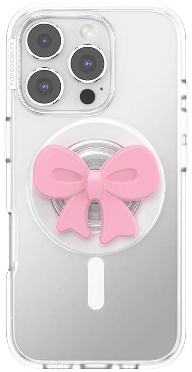 Alt view image 3 of 7 - Phone Grip for MagSafe, Magnetic Holder, Phone Stand, Bow - Bowtique Blush