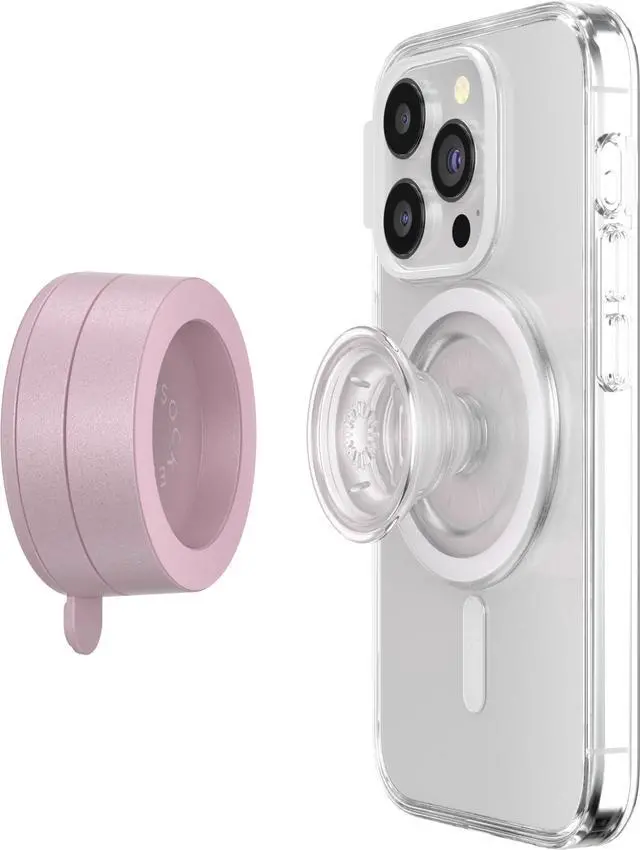 Alt view image 4 of 6 - Magnetic Suction Phone Mount, Surface Mount for MagSafe, Light Pink - Dusy Rose