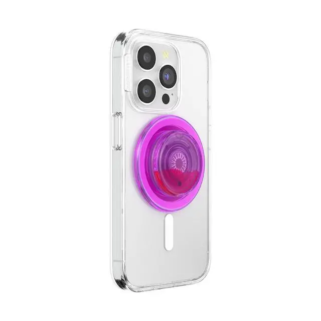 Alt view image 2 of 5 - Phone Grip for MagSafe, Magnetic Holder, Phone Stand, Hot Pink - Lava Lamp Aviation