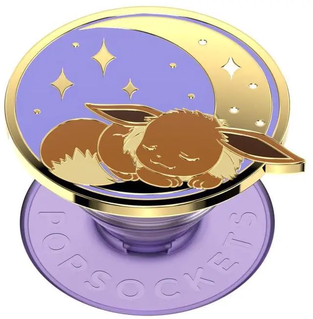 Main image of Adhesive Phone Grip, Holder, Phone Stand, Pokemon - Sleeping Eevee