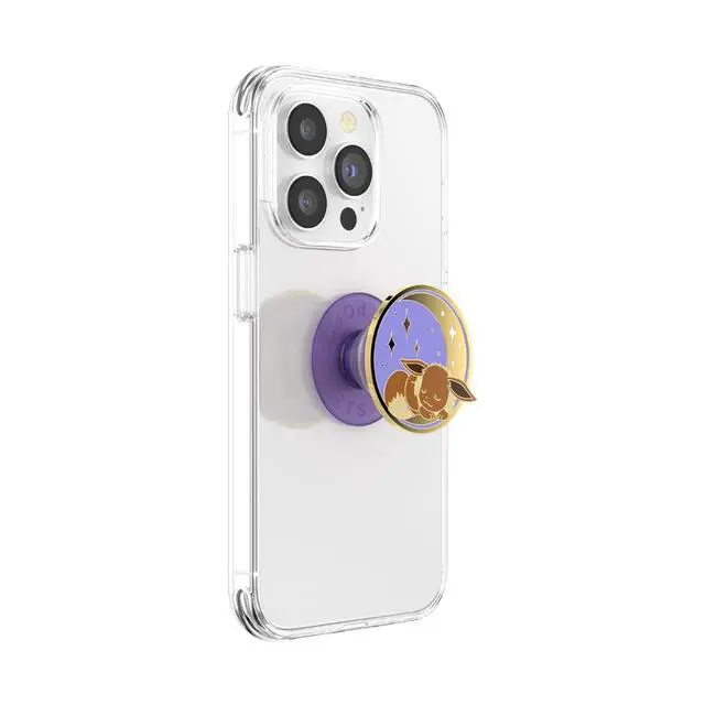 Alt view image 2 of 7 - Adhesive Phone Grip, Holder, Phone Stand, Pokemon - Sleeping Eevee