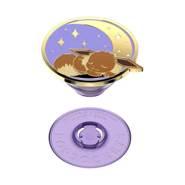 Alt view image 4 of 7 - Adhesive Phone Grip, Holder, Phone Stand, Pokemon - Sleeping Eevee