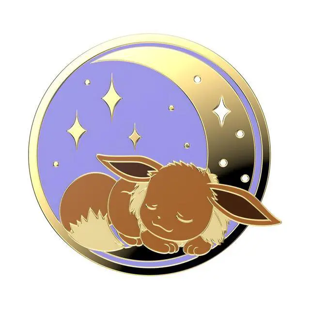 Alt view image 5 of 7 - Adhesive Phone Grip, Holder, Phone Stand, Pokemon - Sleeping Eevee