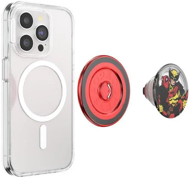 Alt view image 4 of 7 - Phone Grip for MagSafe, Magnetic Holder, Phone Stand, Marvel - DP & Wolv
