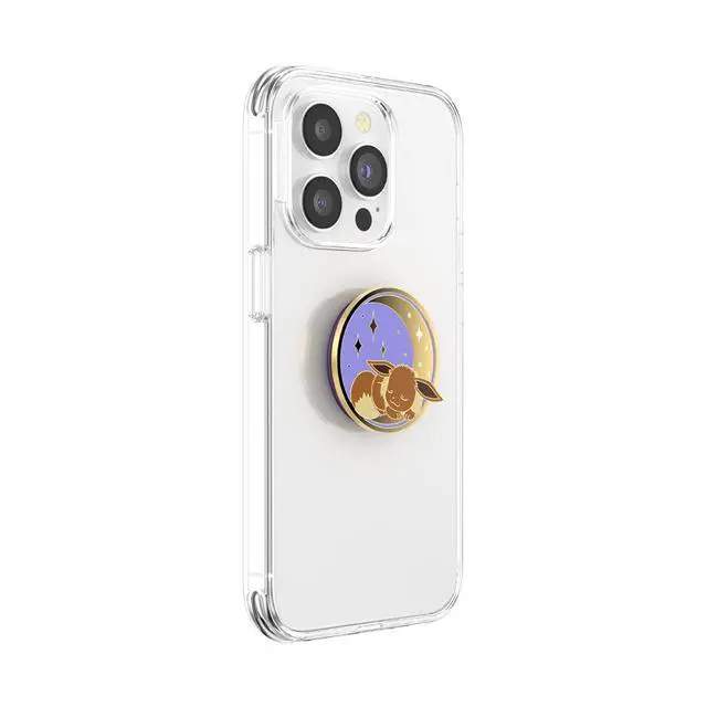Alt view image 3 of 7 - Adhesive Phone Grip, Holder, Phone Stand, Pokemon - Sleeping Eevee