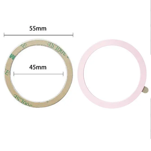 Alt view image 2 of 6 - Universal Metal Ring Sticker, 3Pcs, Pink