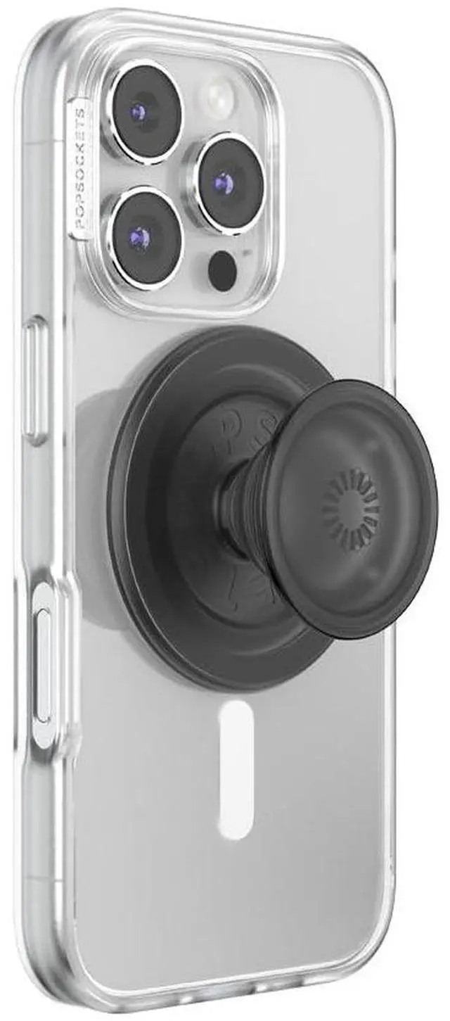 Main image of Phone Grip for MagSafe, Magnetic Holder, Phone Stand, Black - Black Translucent