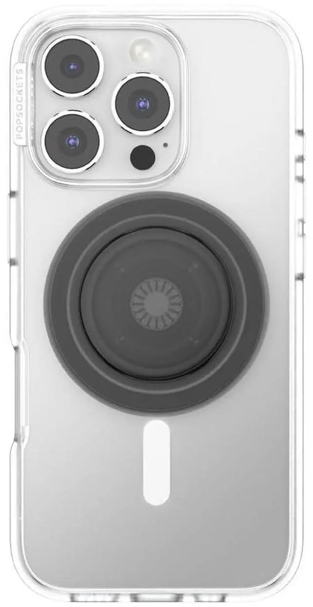 Alt view image 3 of 5 - Phone Grip for MagSafe, Magnetic Holder, Phone Stand, Black - Black Translucent