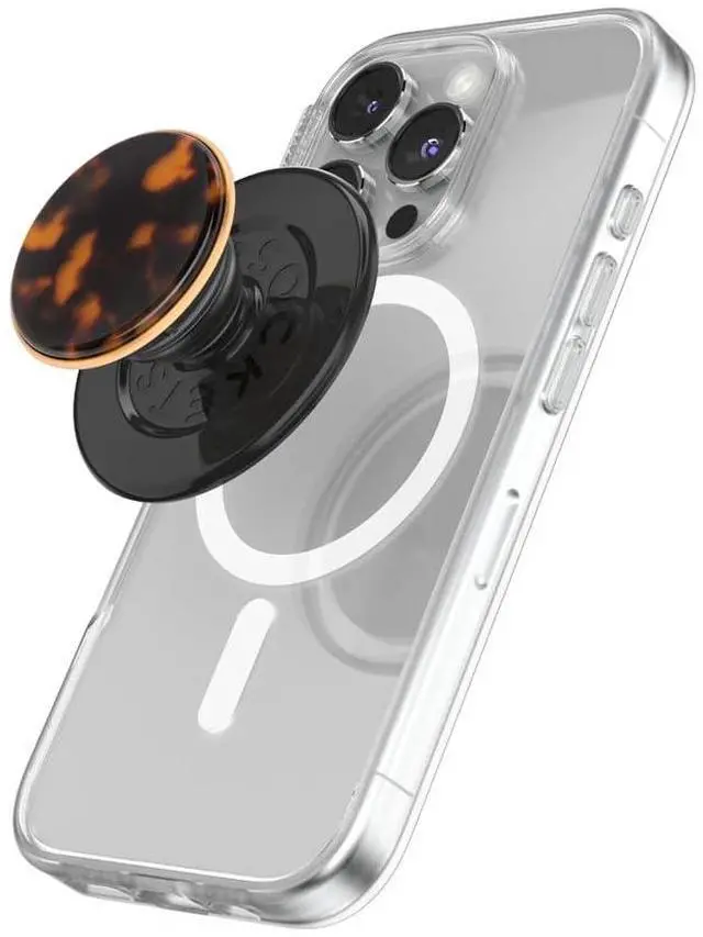 Main image of Phone Grip for MagSafe, Magnetic Holder, Phone Stand, Tortoise Shell - Tortoise