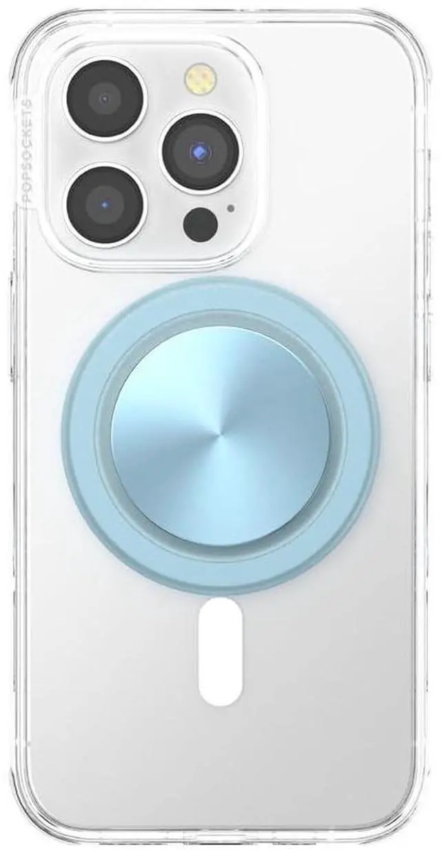 Alt view image 4 of 7 - Phone Grip for MagSafe, Magnetic Holder, Phone Stand, Light Blue - Blue Sigh