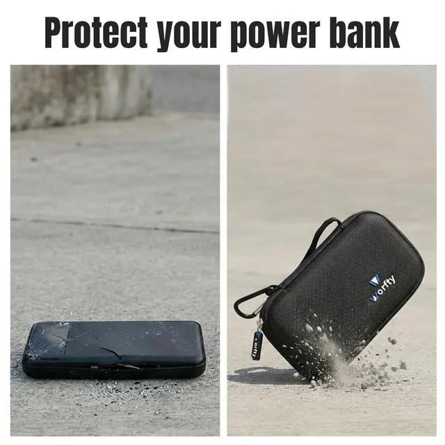 Alt view image 6 of 7 - Portable Bank Charger Case for OHOVIV for charmast for YILANS for FOCHEW for VEEKTOMX Fast Charging Battery Protective Case(Black)