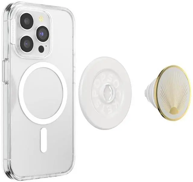 Alt view image 4 of 6 - Phone Grip for MagSafe, Magnetic Holder, Phone Stand, White - Enamel Radiant White