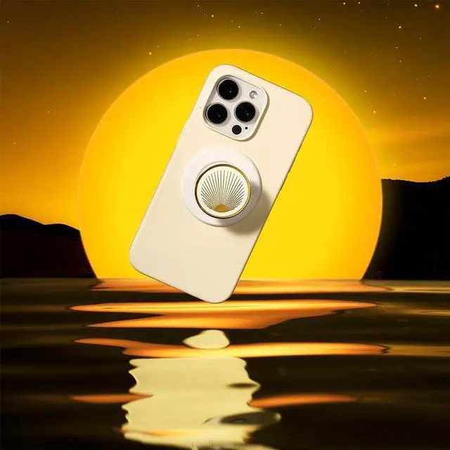 Alt view image 6 of 6 - Phone Grip for MagSafe, Magnetic Holder, Phone Stand, White - Enamel Radiant White