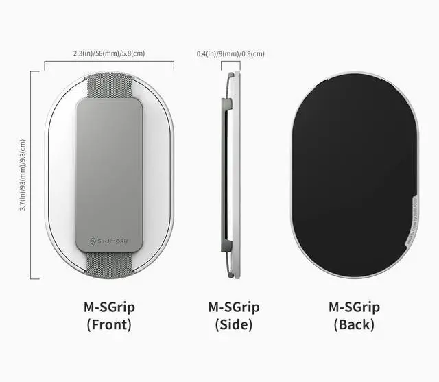 Alt view image 6 of 7 - for MagSafe Grip, Magnetic Phone Grip for MagSafe Stand, Strong Magnetic Phone Holder for iPhone 17 16 15 14 13. M-SGrip Light Grey