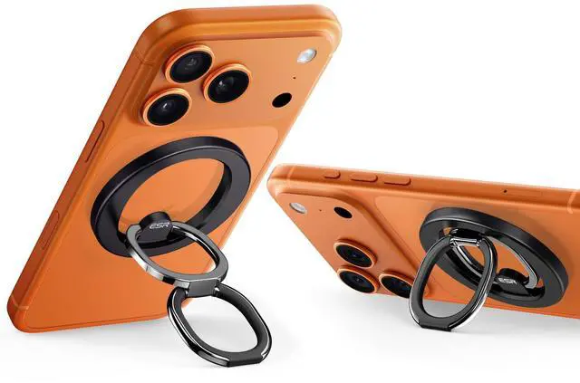 Main image of for MagSafe Phone Grip, MagSafe Ring Holder, Magnetic Phone Ring Holder, Magnetic Phone Grip with 2-Way Stand for iPhone 17e/17-12, Samsung, Google, All Smartphones(2 Metal Rings Included)