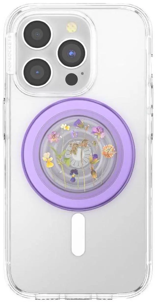 Alt view image 3 of 6 - Phone Grip for MagSafe, Magnetic Holder, Phone Stand - Purple Fields