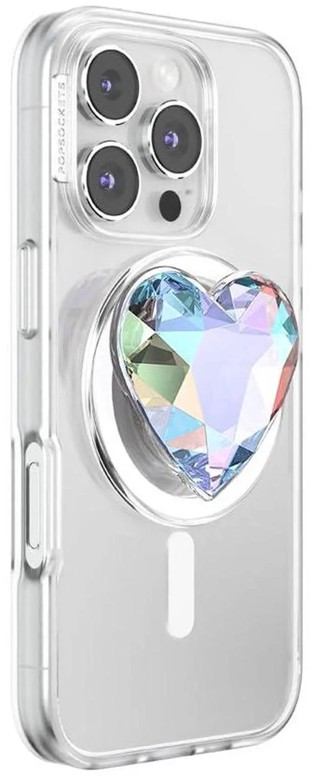 Alt view image 3 of 6 - Phone Grip for MagSafe, Magnetic Holder, Phone Stand, Heart - Dichroic Heart