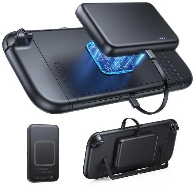 Main image of Magnetic Battery Pack for Nintendo Switch 2 2025, 10000mAh 20W Fast Charger Extended Power Bank for Switch/OLED/iPhone/Smartphone Portable Accessories for Extra 2.8x Game Time