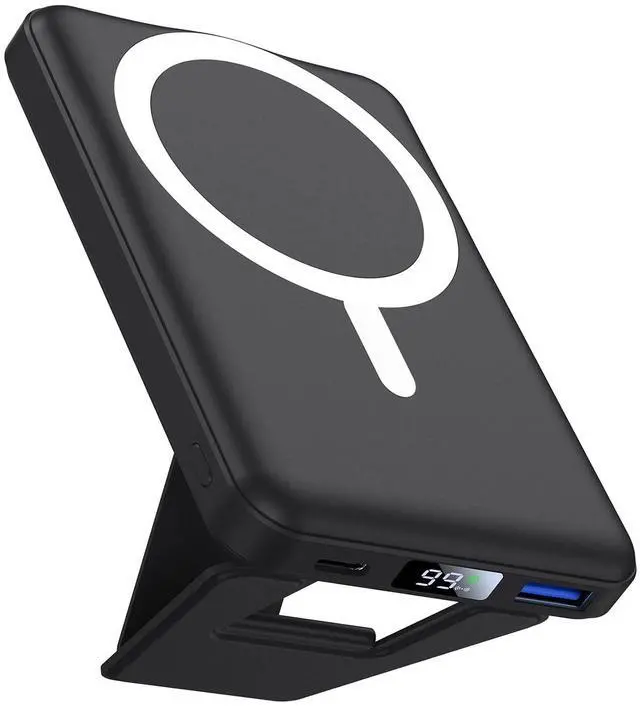 Main image of for Magsafe Power Bank, 10000mAh Foldable Wireless Portable Charger with LED Display, 3 in 1 Magnetic Battery Pack with 22.5W Fast Charging for iPhone 17/16/15/14/13/12 Pro/Pro Max/Plus/Mini