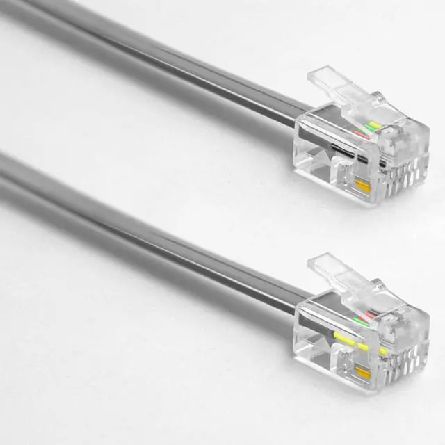Alt view image 3 of 4 - Phone Cord 10ft Telephone Cord Phone Cable RJ11 6P4C Male to Male for Landline and Fax - 10 Feet