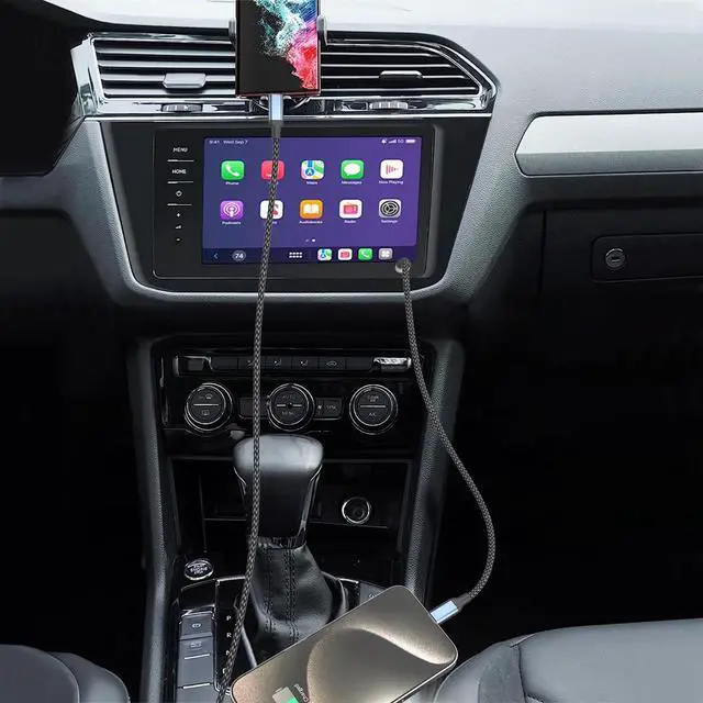 Alt view image 3 of 7 - USB C to USB C Cable 2ft, 2Pack Short C to C Cable Fast Charging 60W Type C to Type C Car Charger Cord Braided 2 ft USBC Cable for iPhone 16/15 Pro Max, Galaxy S24/S23, iPad Pro/Air, MacBook Air/Pro