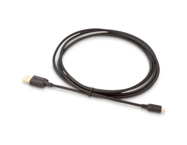 Alt view image 4 of 4 - 5-Pack USB-A to Micro USB Charging Cable for Android Phones and Tablets, 480Mbps Data Transfer, Gold-Plated Plugs, USB 2.0, 6 Foot, Black