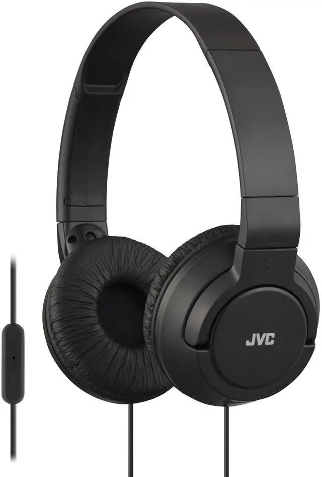 Main image of Lightweight Flat Foldable On Ear Colorful Lightweight Foldable Headband with Mic, Black