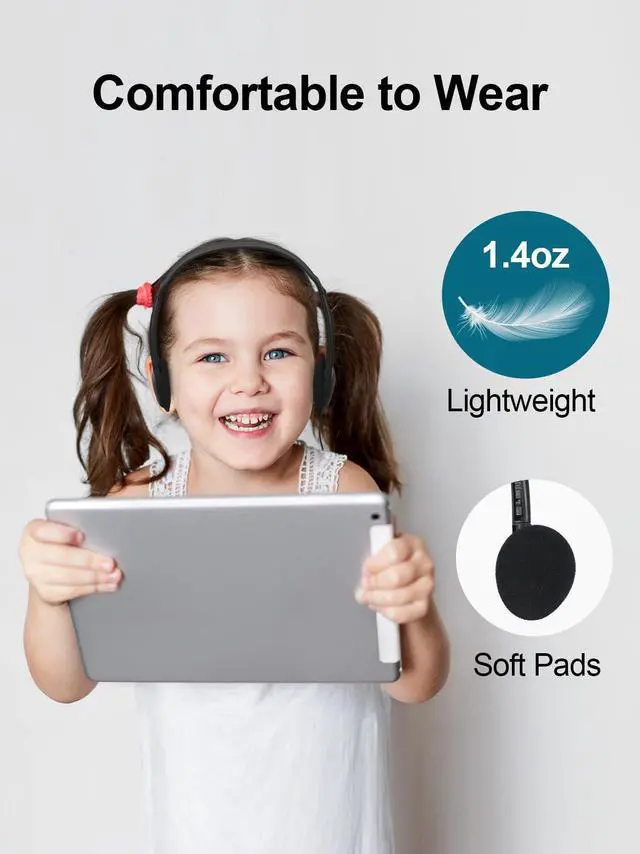 Alt view image 2 of 6 - 25 Pack Headphones Bulk for School Wired Student Earphones for Classroom with Adjustable Headband On-Ear Class Set Headsets Individually PackedBlack
