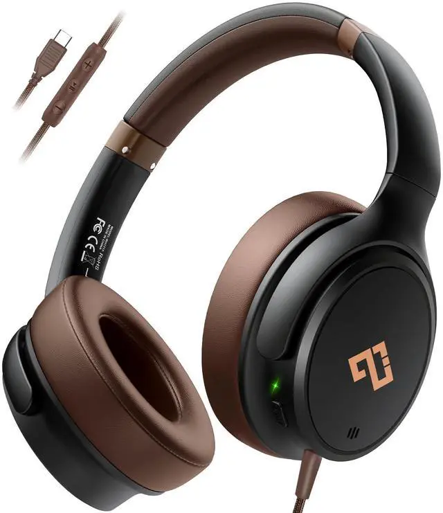 Main image of USB C Wired Headphones, Active Noise Canceling Over Ear HD MIC