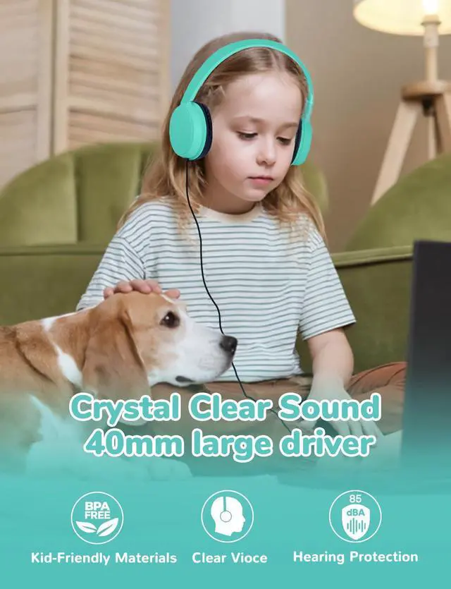 Alt view image 6 of 7 - 10 Pack Classroom Headphones for School Kids Students, Durable On Ear Comfy Wired Headset for Children Boys Girls Teens Toddler, Noise Stereo Sound 3.5mm Jack for Online Learning Travel(,10Mixed)