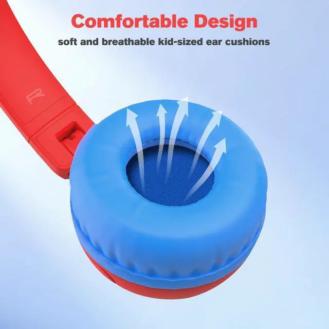 Alt view image 5 of 7 - Kids Headphones with USB-C, for Toddler & Kids Ages 2-12, 85dB Safe Volume Limited, Adjustable Headband & Foldable Wired, On-Ear Headphones for School, Travel, Tablet, iPad
