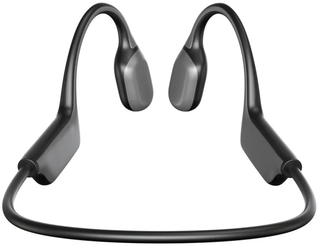 Alt view image 3 of 7 - SA04 Black Bone Conduction Headphones Lightweight Open-Ear Wireless Bluetooth Sport Headphones with Microphones, Sweatproof Waterproof Wireless Earphones for Running, Gym, Hiking, Cycling