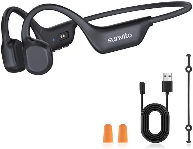 Main image of Bone Conduction Headphones, Open Ear Bluetooth 6.0 Headphones with Mic, Lightweight Wireless Sports Headphones, 10H Playtime, IPX6 Sweatproof Headphones for Running, Gym, Cycling