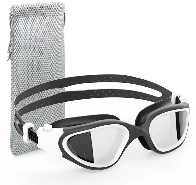 Main image of Swim Goggles, Polarized Swimming Goggles Swimming Goggles for Men Women Adults,Anti Fog/UV Protection (Polarized + Mirror Silver)