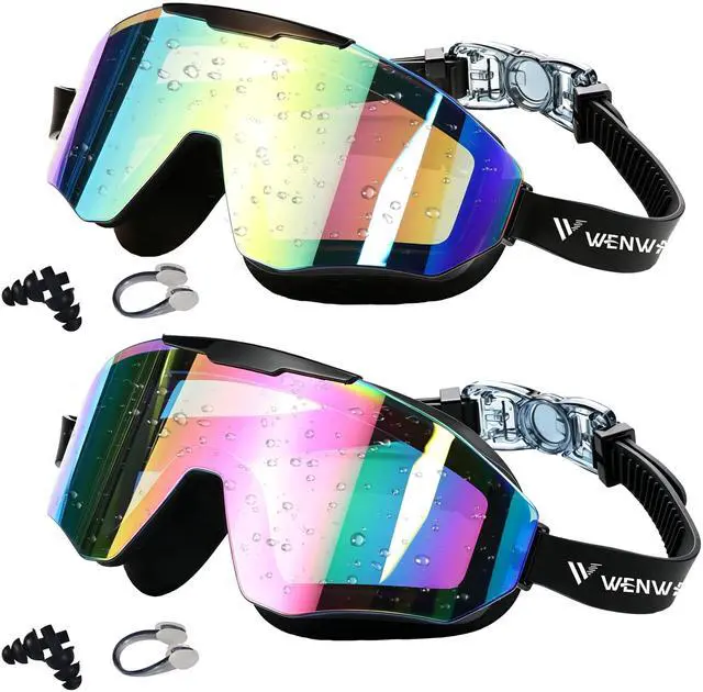 Main image of Kids Swim Goggles 2 Pack for Suitable for Children aged 8 and Adults of Both Genders