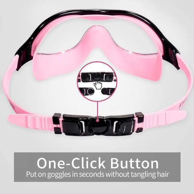 Alt view image 5 of 7 - 2 Pack Swimming Goggles Anti-fog Swim goggles for Adult Men Women Youth, UV Protection Waterproof Big Frame Clear Swim Goggles Pool Water Glasses Swim Mask, Underwater Goggles for Swimming