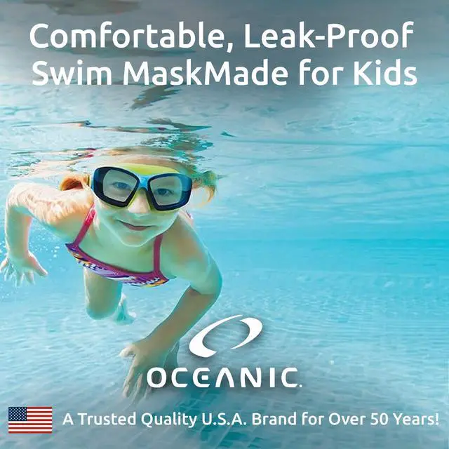 Alt view image 2 of 6 - Kids Swim Mask for Ages 3-8, Wide View Swim Goggles with Anti-Fog Lenses, Comfortable Junior Swimming Mask with Adjustable Strap, Youth Mask for Pool & Beach