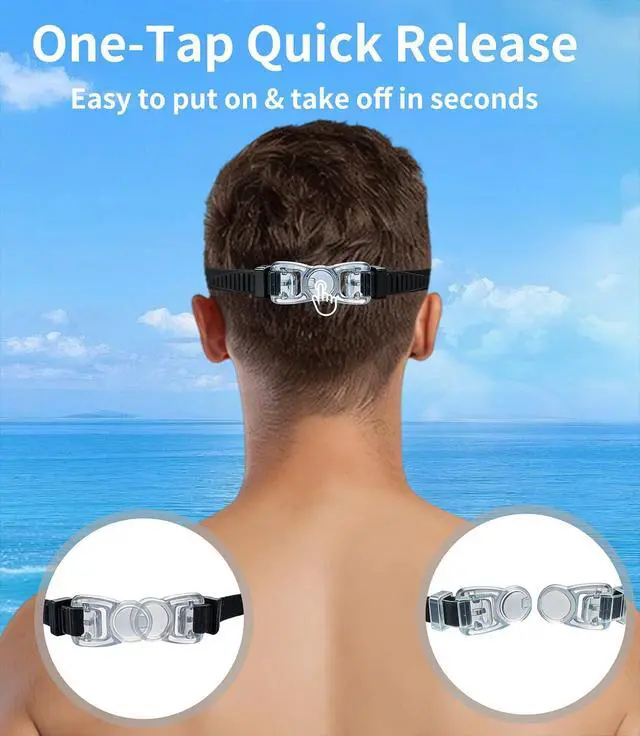Alt view image 7 of 7 - Swim Goggles, Adult Swimming Goggles Anti Fog No Leaking Full Protection for Men Women Youth