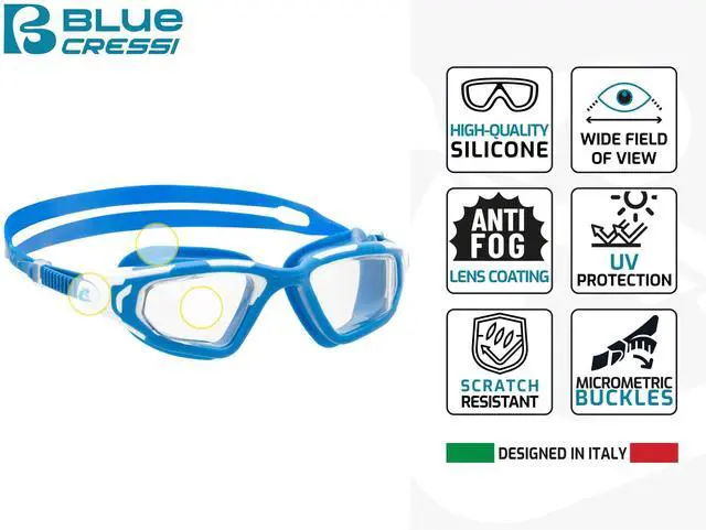 Alt view image 3 of 7 - Vortex Swim Goggles, Black/White, Smoked lens
