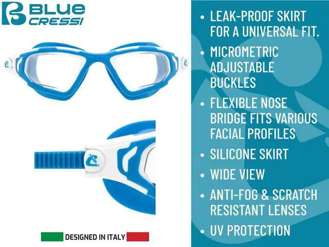 Alt view image 4 of 7 - Vortex Swim Goggles, Black/White, Smoked lens