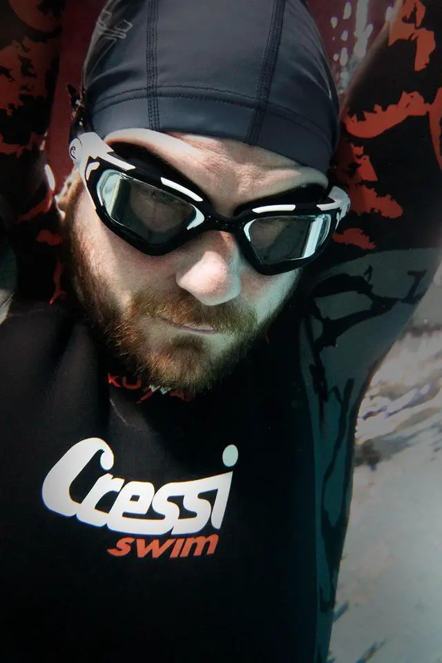 Alt view image 6 of 7 - Vortex Swim Goggles, Black/White, Smoked lens