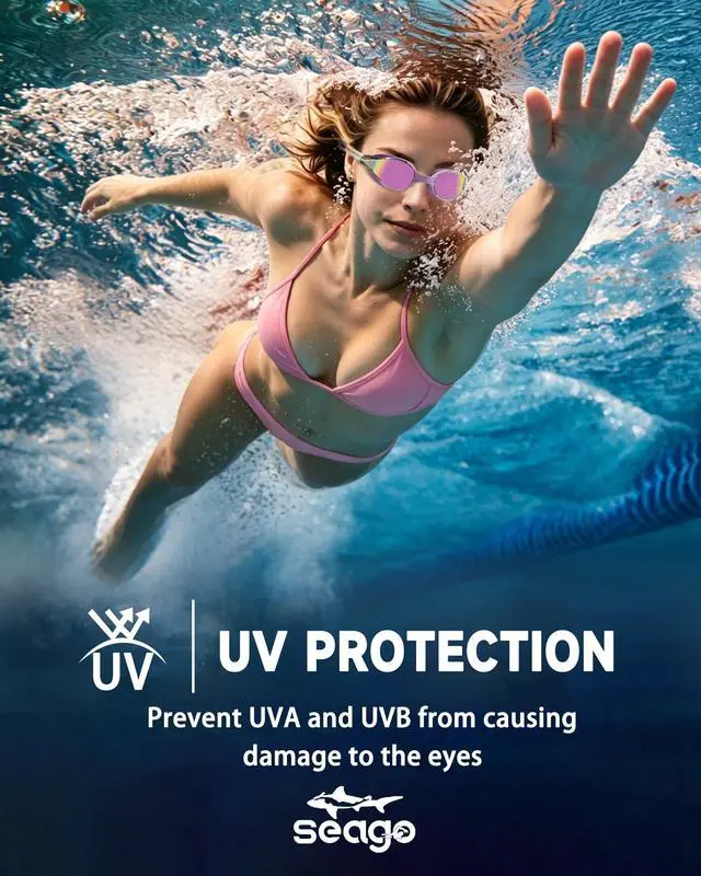 Alt view image 5 of 7 - Racing Swim Goggles for Adult Men and Women, Swimming Goggles with Silicone Material Clear Vision No Leak Anti Fog UV Protection, Pool Underwater Adult Swim Goggles for Training and Competition