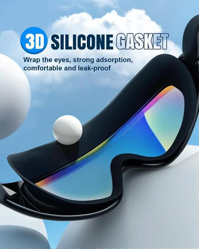 Alt view image 7 of 7 - Swim Goggles 2 Pack, Wide View Anti Fog&UV Swimming Goggles for Audlt, No Leaking Swim Glasses for Men Women Youth