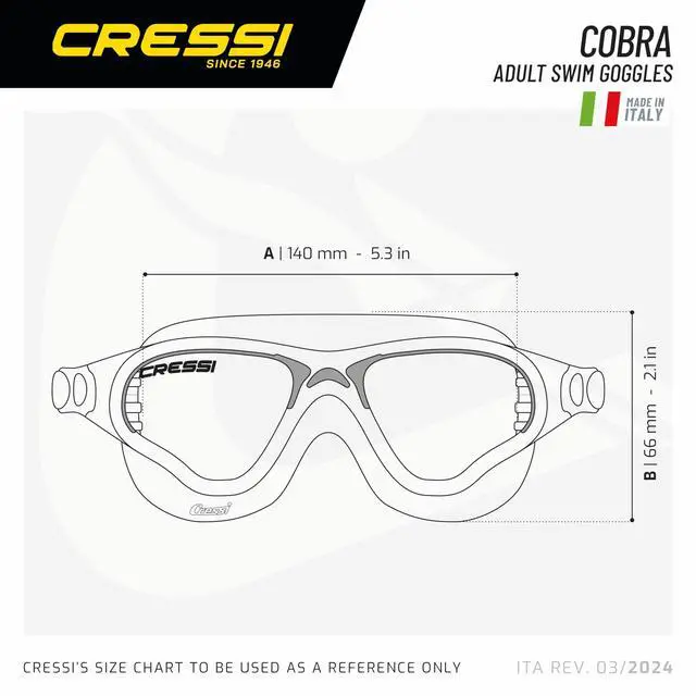 Alt view image 4 of 4 - Cobra XP Swim Goggles, Clear/Black