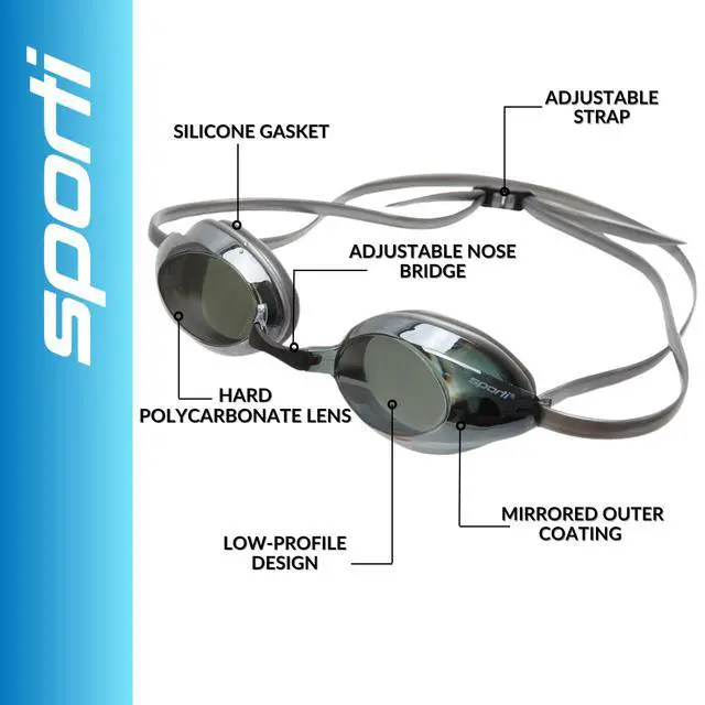 Alt view image 3 of 7 - Antifog S2 Mirrored Goggle - Silver Mirror Smoke Lens/Silver Frame
